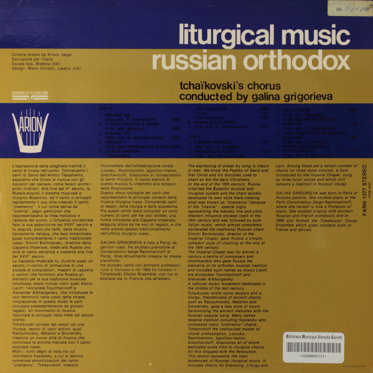 Musica liturgica ortodossa russa