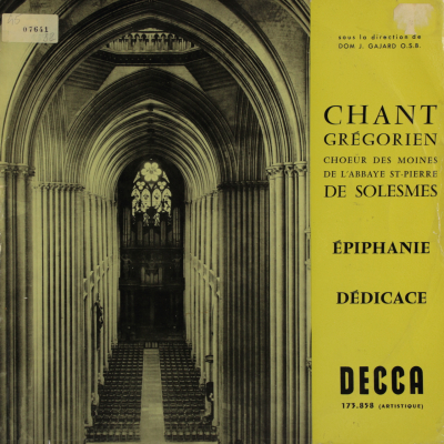 Chant grégorien - Épiphanie; Dédicace