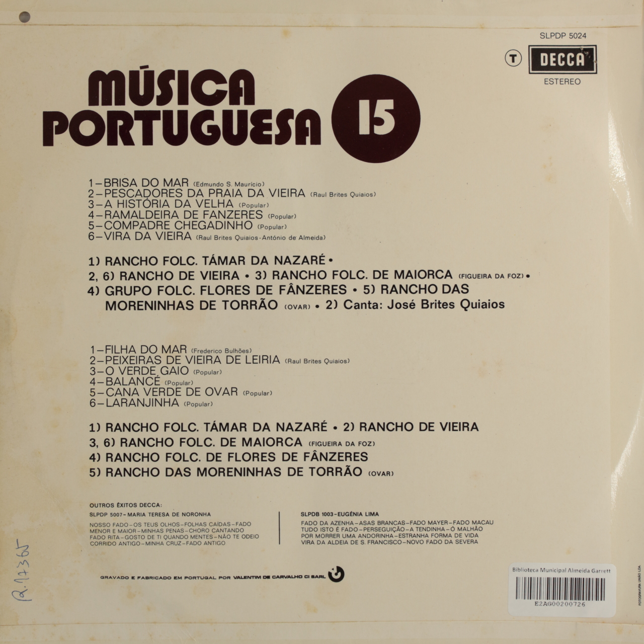 Música Portuguesa 15