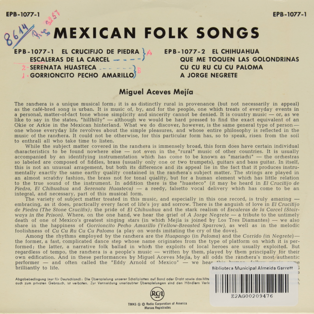 Mexican Folk Songs