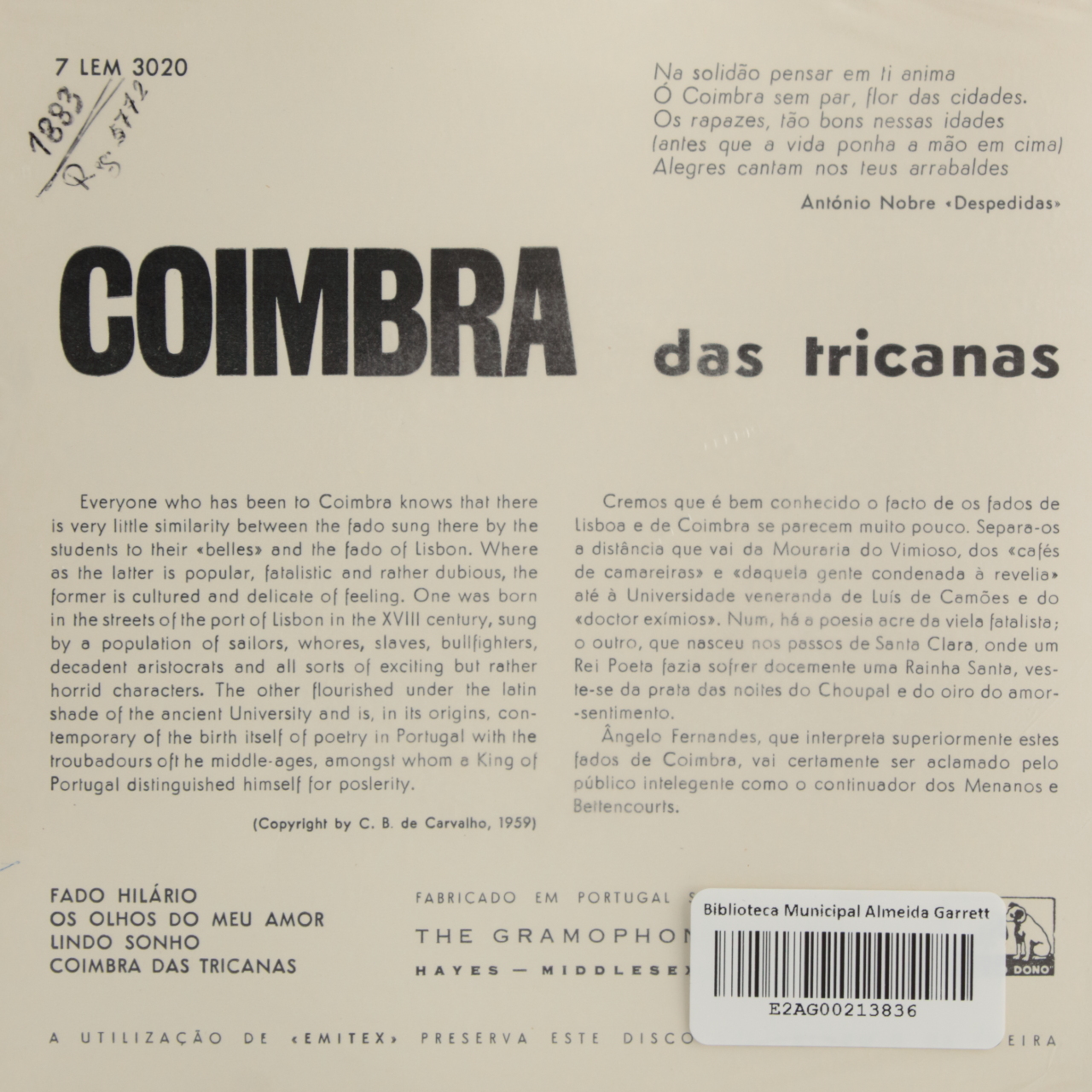 Coimbra das Tricanas