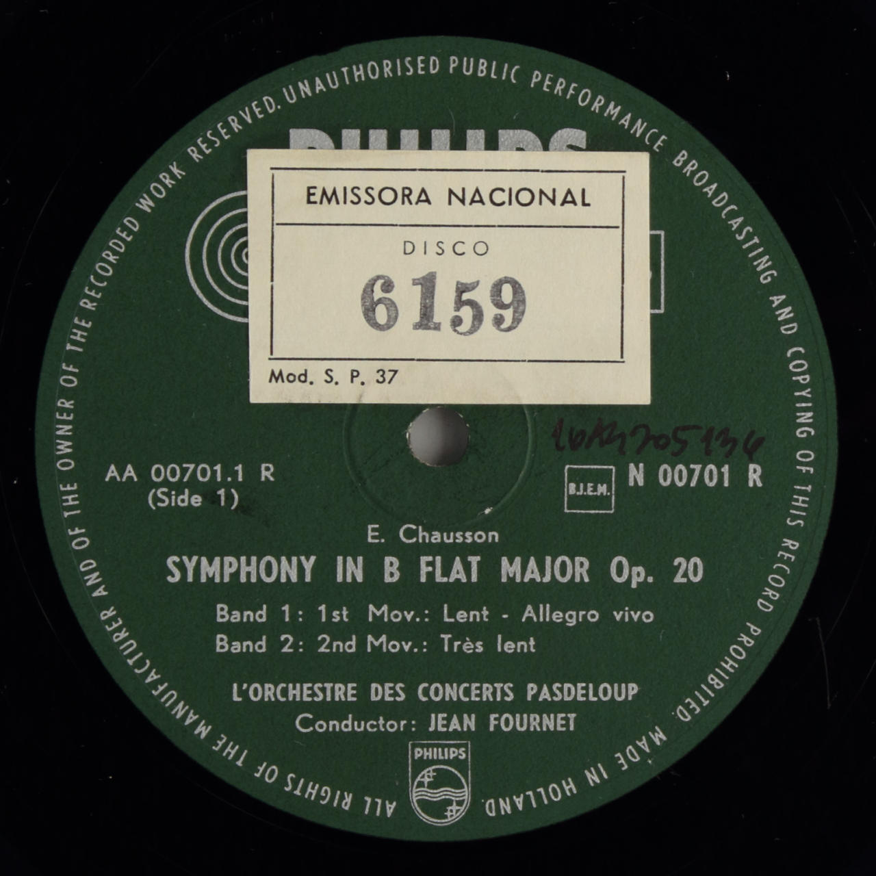 Chausson: Symphony in B Flat Major Opus 20