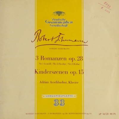 Schumann: 3 Romanzen Op. 28 ; Kinderszenen