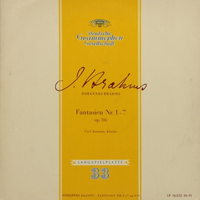 Brahms: Fantasien Nr. 1-7 op. 116
