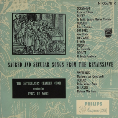 Sacred and Secular Songs from the Renaissance
