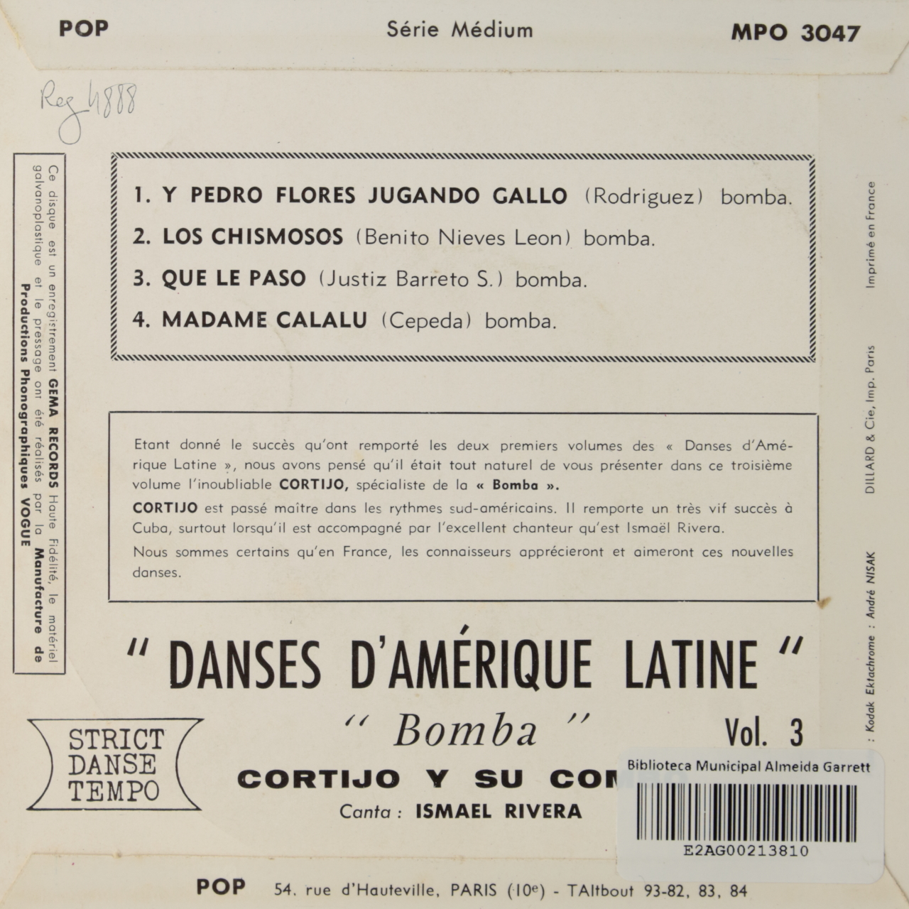 Danses dAmérique Latine Vol. 3: Bomba
