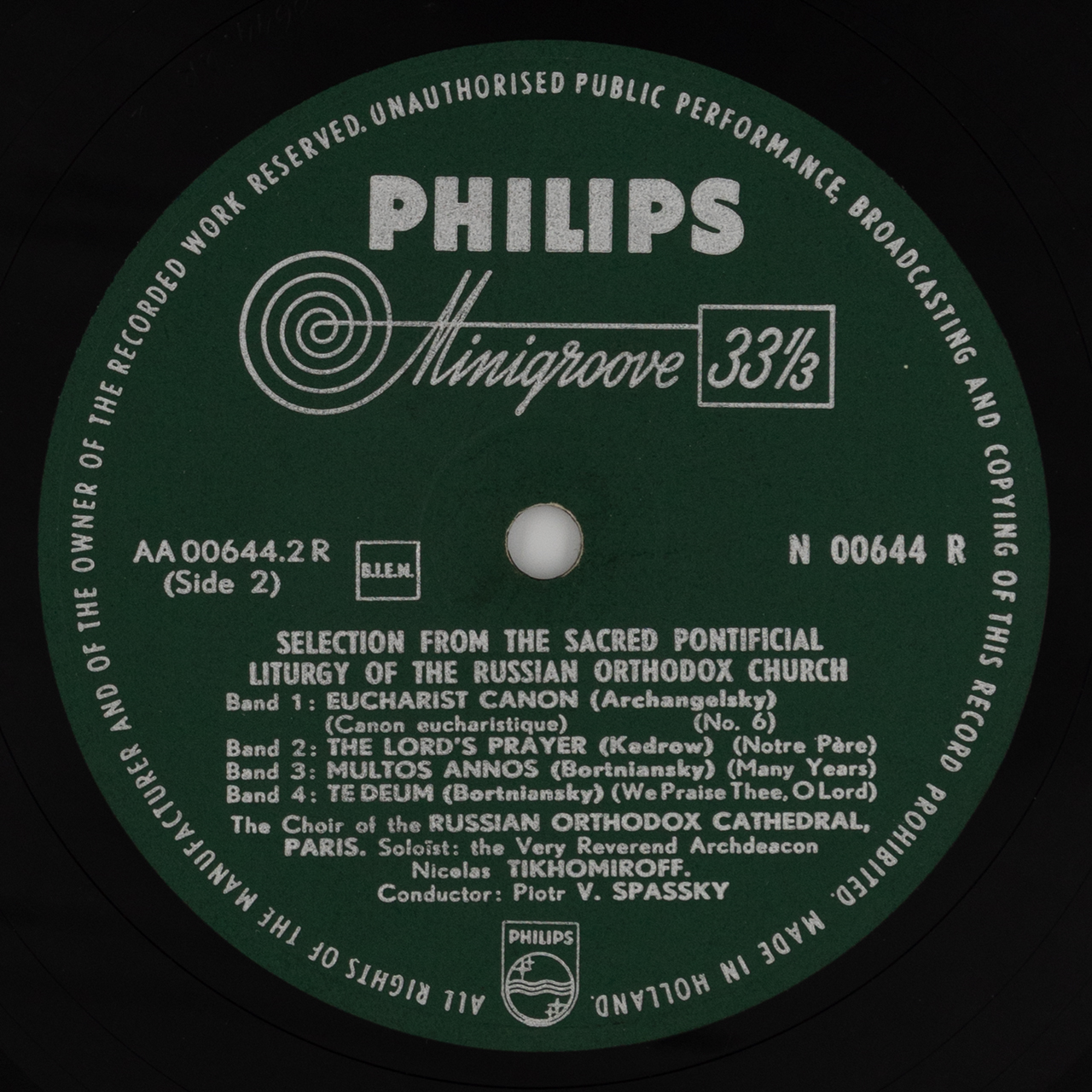 Selection from the Sacred Pontificial Liturgy of the Russian Orthodox Church