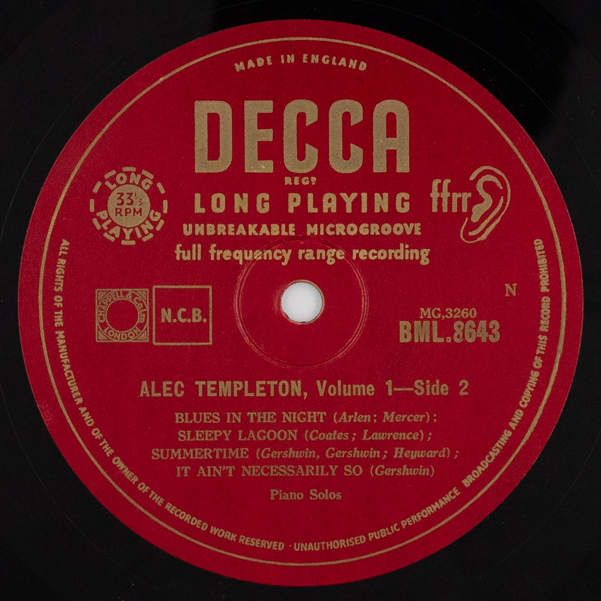 Alec Templeton 1: Piano Solos